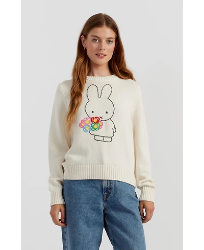 Chinti & Parker Women's Hand-Embroidered Miffy Sweater