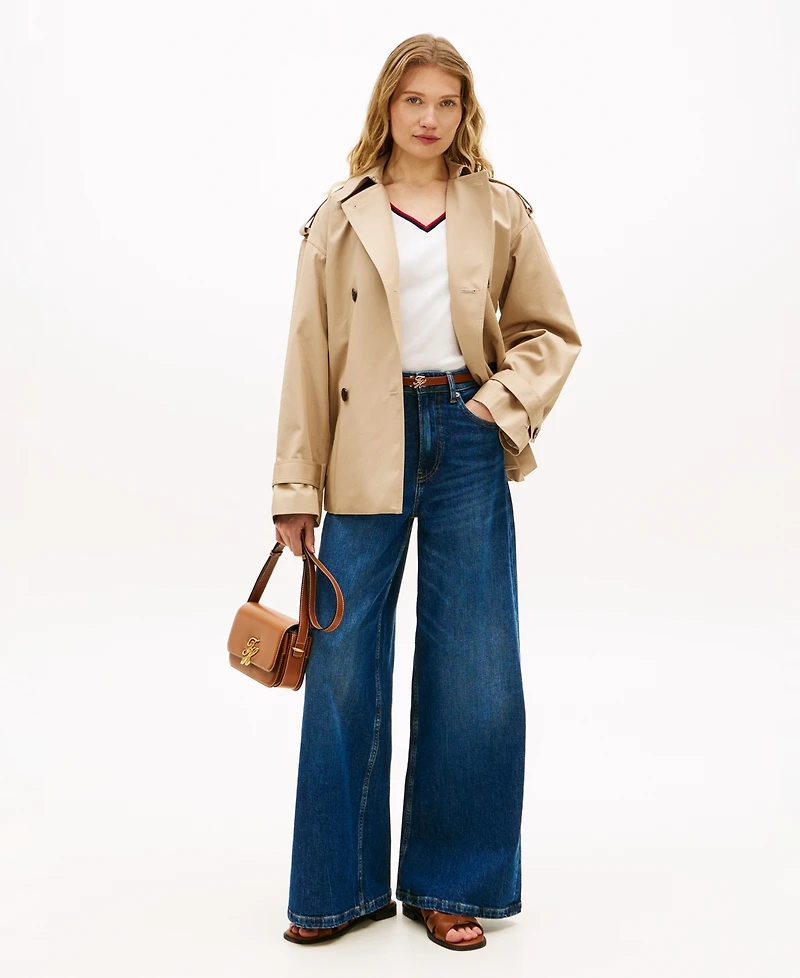 Tommy Hilfiger Women's Wide-Leg High-Waist Jeans