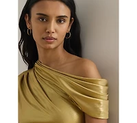 Lauren Ralph Women's Metallic Off-The-Shoulder Ball Gown