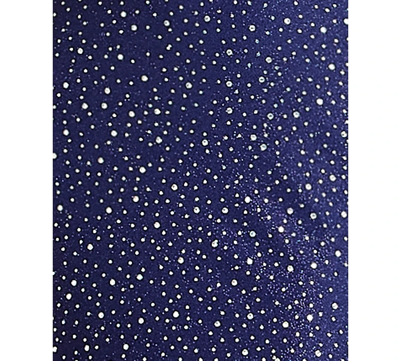 City Studios Juniors' Glitter Satin Square Neck Gown