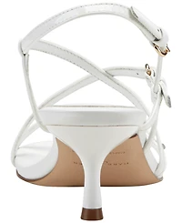 Marc Fisher Ltd Women's Nylah Strappy Leather Kitten Heel Sandals