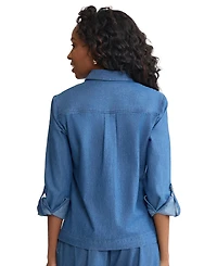 Jones New York Petite Long-Sleeve Button-Down Shirt