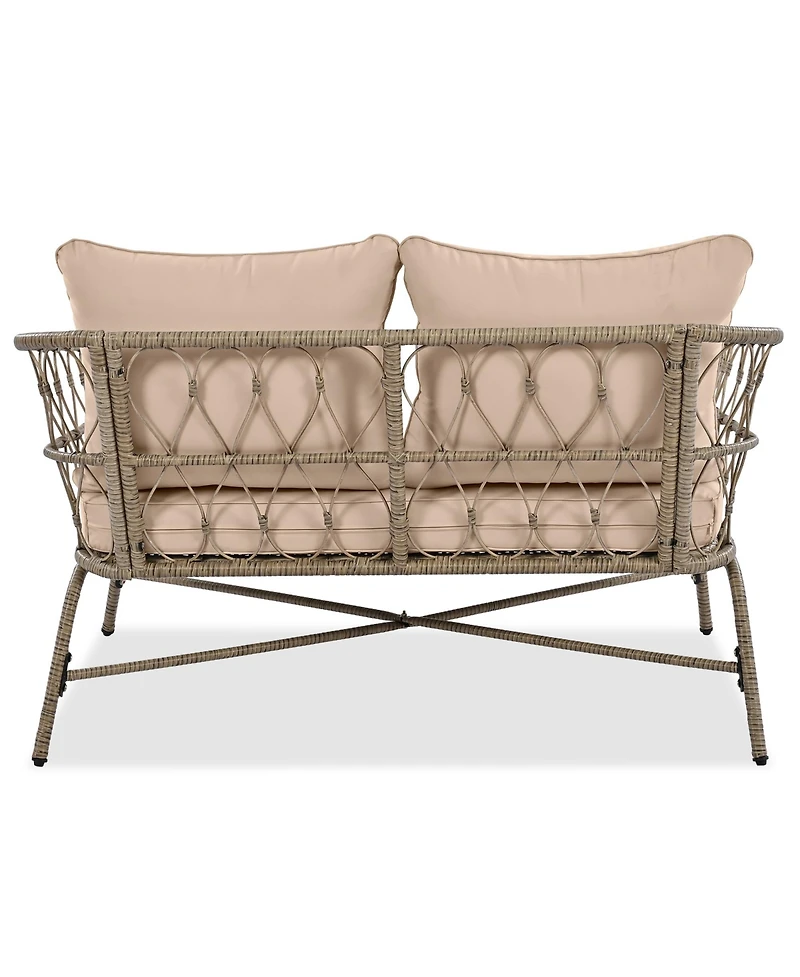Streamdale Boho Wicker Chat Set with Comfort and Style