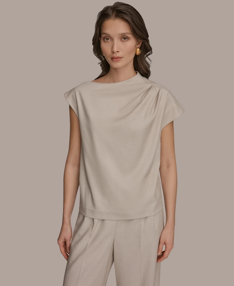 Donna Karan New York Women's Draped Neck Top