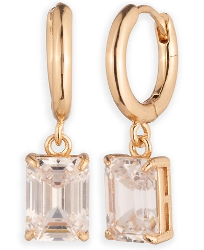 Lauren Ralph Lauren Cubic Zirconia Huggie Drop Earrings