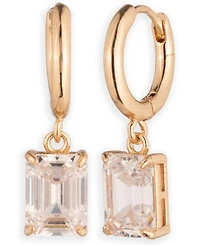 Lauren Ralph Lauren Cubic Zirconia Huggie Drop Earrings