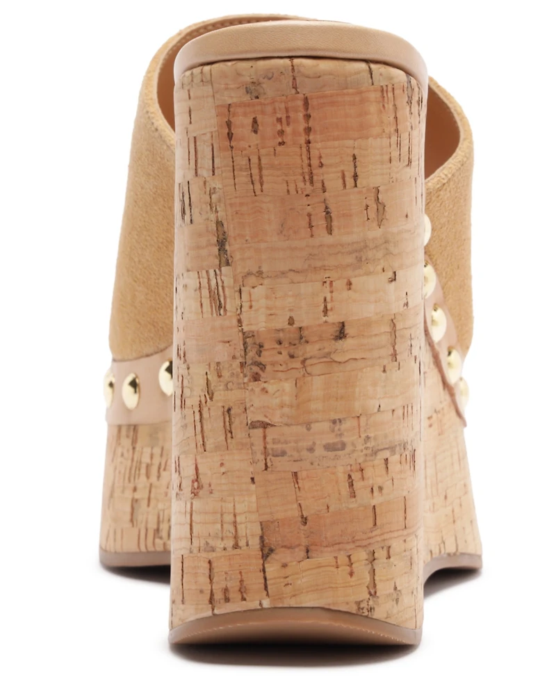 Schutz Women's Dalle Studs Slip-On Wedge Sandals