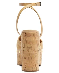 Schutz Women's Kayana Round Toe Wedge Sandals