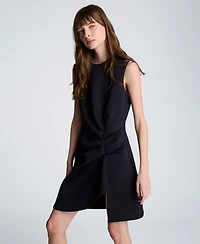 Kenneth Cole Women's Drape Pleated Short Dress
