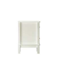 Streamdale Furniture Modern 2-Drawer Nightstand with Gold Handles