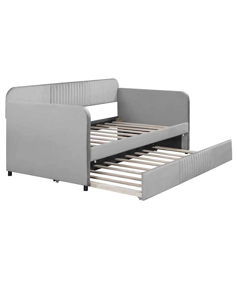 Streamdale Furniture Upholstered Twin Daybed Sofa with Trundle
