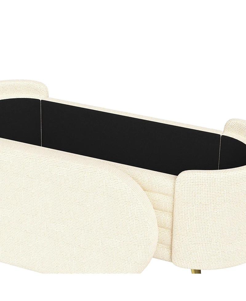 Streamdale Furniture Modern Storage Ottoman Upholstered Bench for Living Room, Bedroom