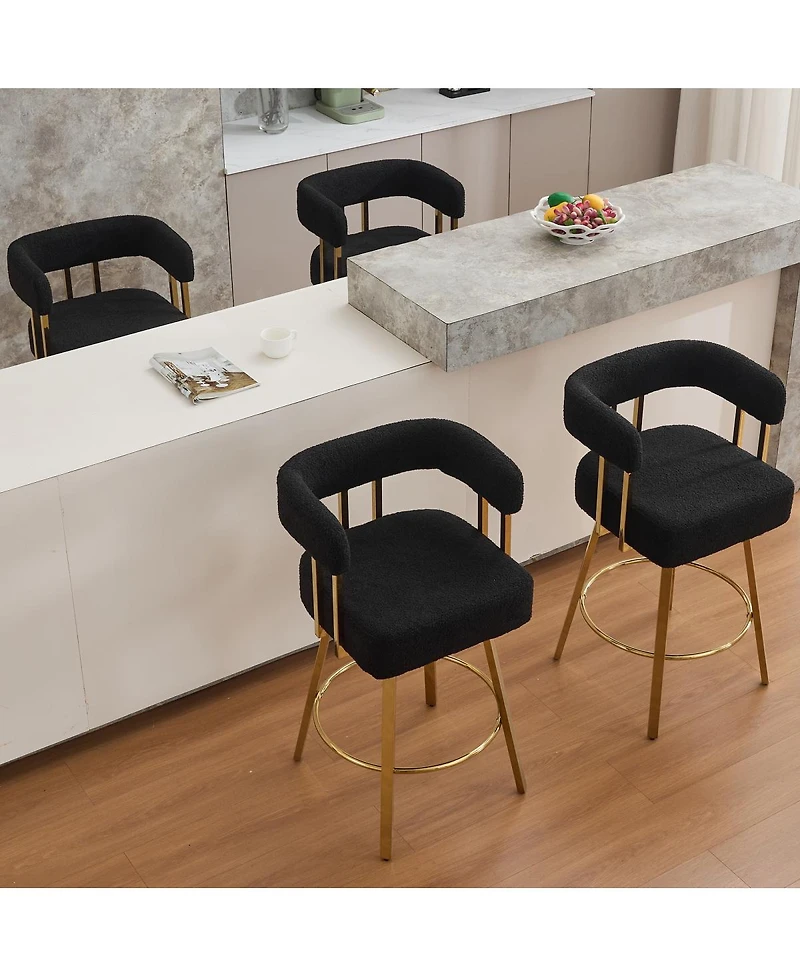 Streamdale Furniture Modern decorative chair with gold metal legs