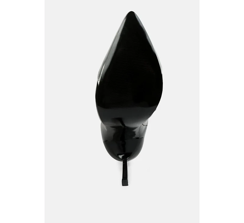 Chimes High Heel Patent Long Boots