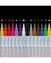 Pintar Acrylic Paint Markers Set - Extra Fine Tip Paint Pens - Acrylic Markers Paint Pens - Acrylic Paint Pens - Pack of 14, 0.7 mm