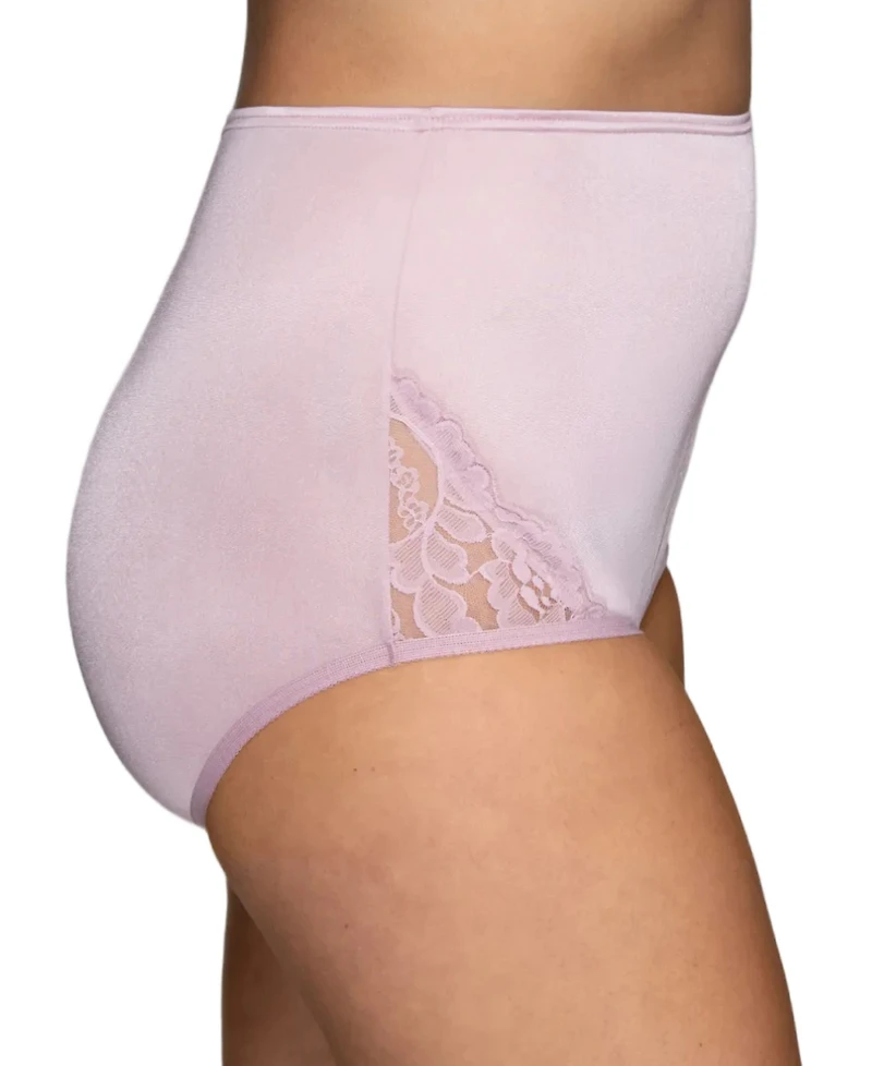Vanity Fair Perfectly Yours Lace Nouveau Nylon Brief Underwear 13001, extended sizes available