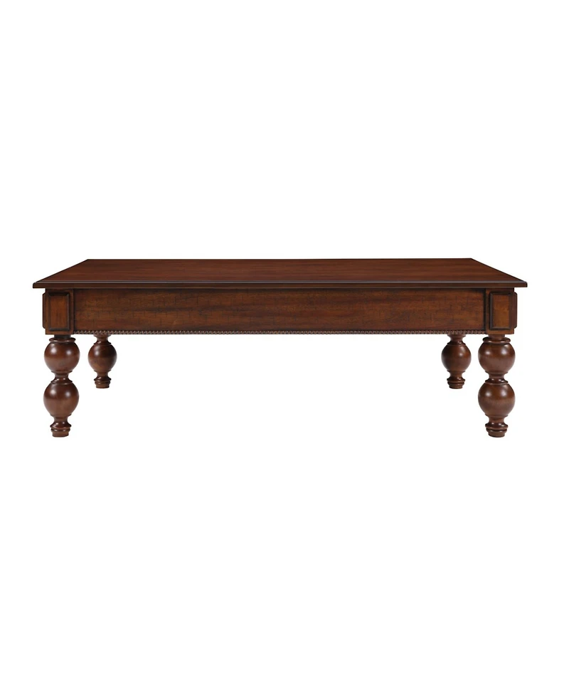 Streamdale Furniture Streamdale Walnut Coffee Table with Drawer & Wood Legs