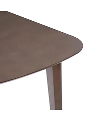 Streamdale Furniture Triangular Wood Table - Modern Space-Saving Geometric Side Table.