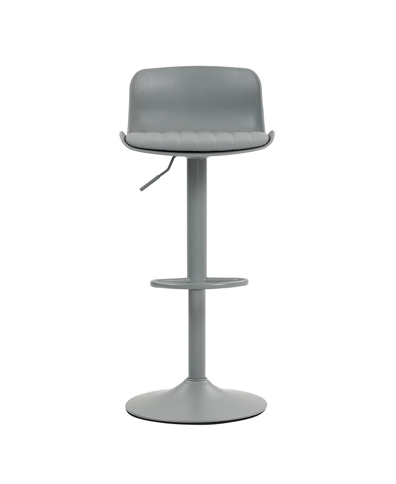 Streamdale Furniture Bar Stools Set of 2 – Modern Pu Leather Counter Height Swivel Chairs