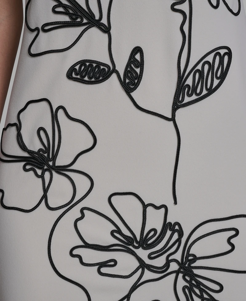 Karl Lagerfeld Paris Women's Scuba Crepe A-Line Dress