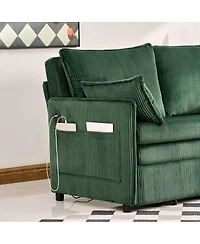 Streamdale Furniture 55" Convertible Sofa Bed with Usb Ports