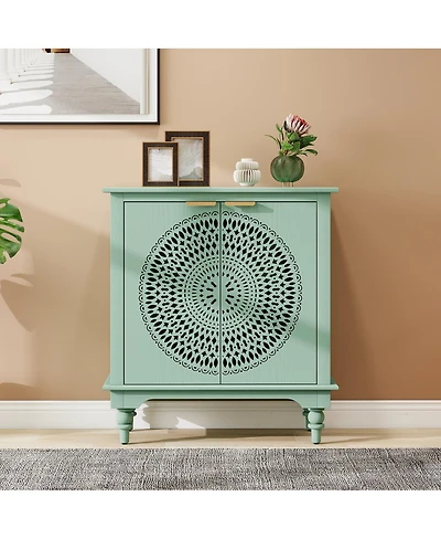 Streamdale Furniture American Style 2 Door Accent Cabinet Sideboard Buffet Storage Cabinet