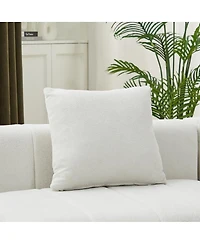 Streamdale Furniture Chenille Sectional Sofa with 2 Pillows, Symmetrical Modular for Living Room/Office