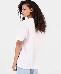 Rebellious One Juniors' Butterfly-Graphic Cotton Boyfriend T-Shirt