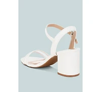 Orpina Mesh Pin Buckle Block Heels