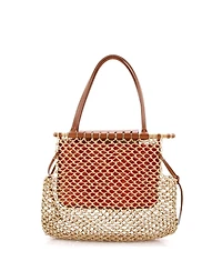 Pre-Owned Goyard Aligre Bag Raffia Net with Coated Canvas