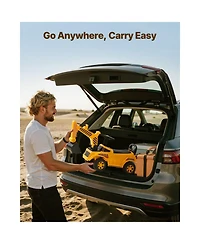 Slickblue Ride On Toddler Car, Push Car for Toddler 19 to 36 Months, Excavator Digger Toy with Helmet & Music