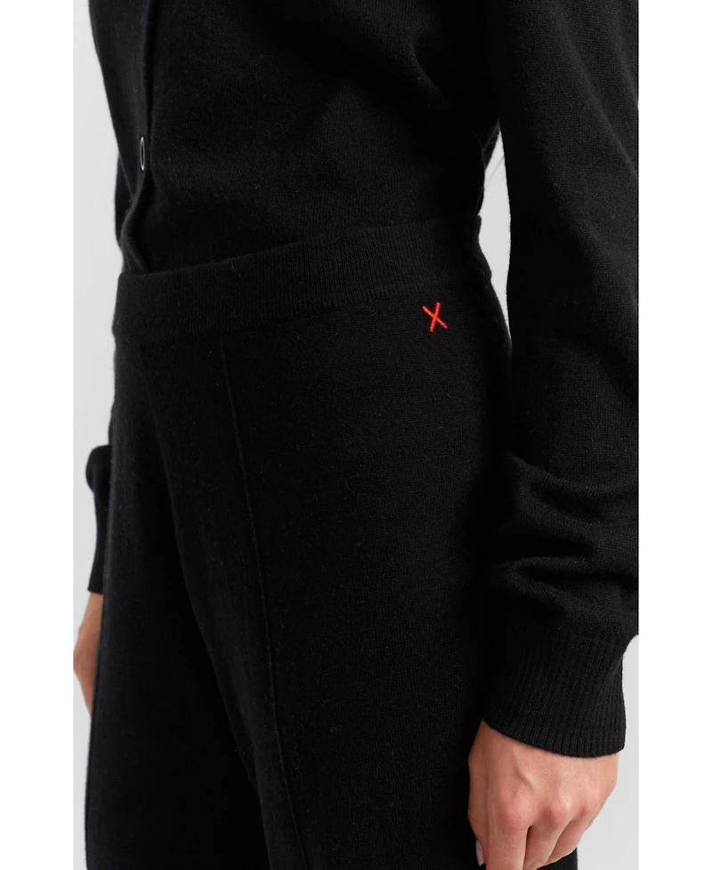 Chinti & Parker Women's Wool-Cashmere Cropped Wide-Leg Pants