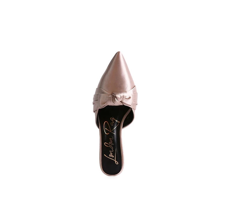 Queenie Satin Stiletto Mule Women