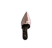 Queenie Satin Stiletto Mule Women