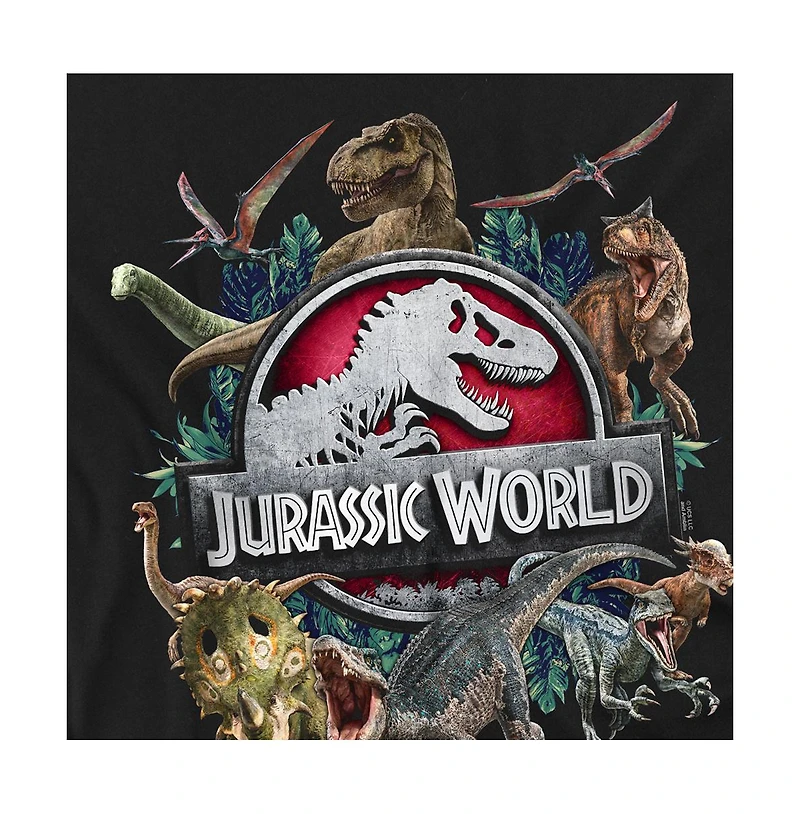 Jurassic Park Men's World Dino Group T Shirt