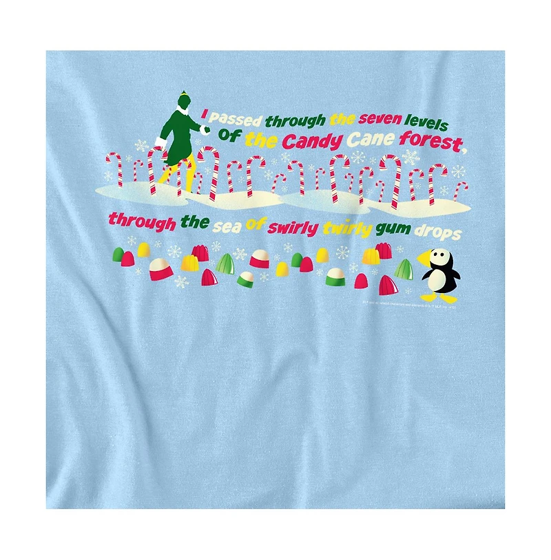 Elf Men's Candy Cane Forest T Shirt