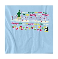 Elf Men's Candy Cane Forest T Shirt