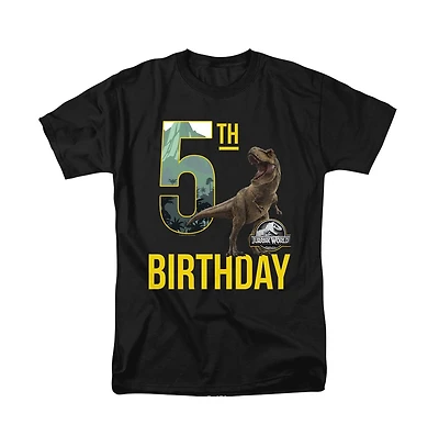 Jurassic Park Men's World 5th Birthday T-Rex T Shirt
