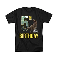 Jurassic Park Men's World 5th Birthday T-Rex T Shirt