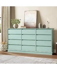 gaomon 12-Drawer Dresser for Bedroom, Large Double Chest of Drawers with Deep Storage & Wide Top