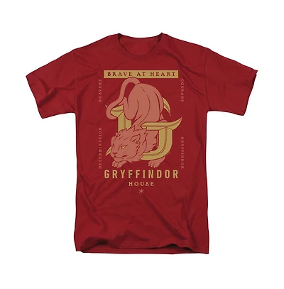 Harry Potter Men's Gryffindor Brave At Heart T Shirt