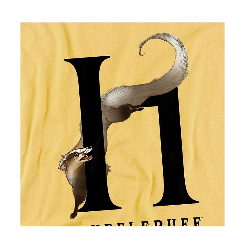 Harry Potter Men's Hufflepuff Bandger H T Shirt