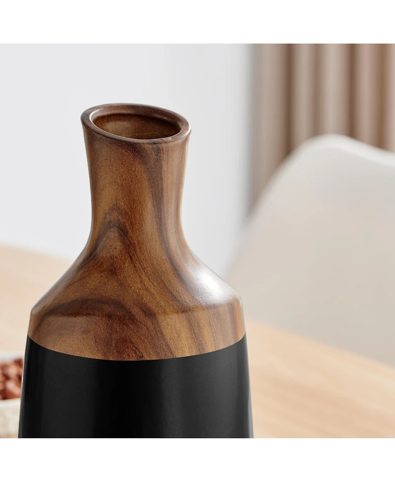 Danya B Milo Kande Carafe Modern Two Tone Tabletop Vase