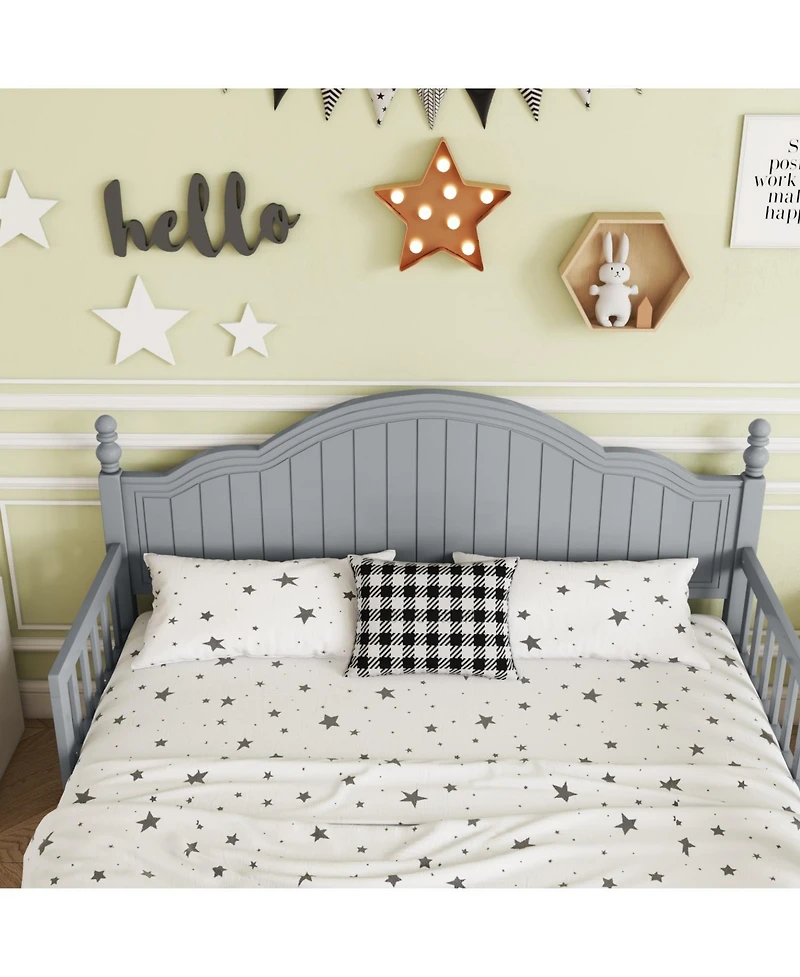 Streamdale Furniture Kids Full Size Wood Platform Bed