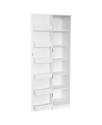 Streamdale Furniture Streamdale White Kitchen Pantry Cabinet with Doors & Shelves