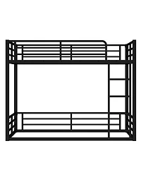 Streamdale Furniture Metal Twin Xl Bunk Bed Frame - Heavy Duty, Noise-Reduced