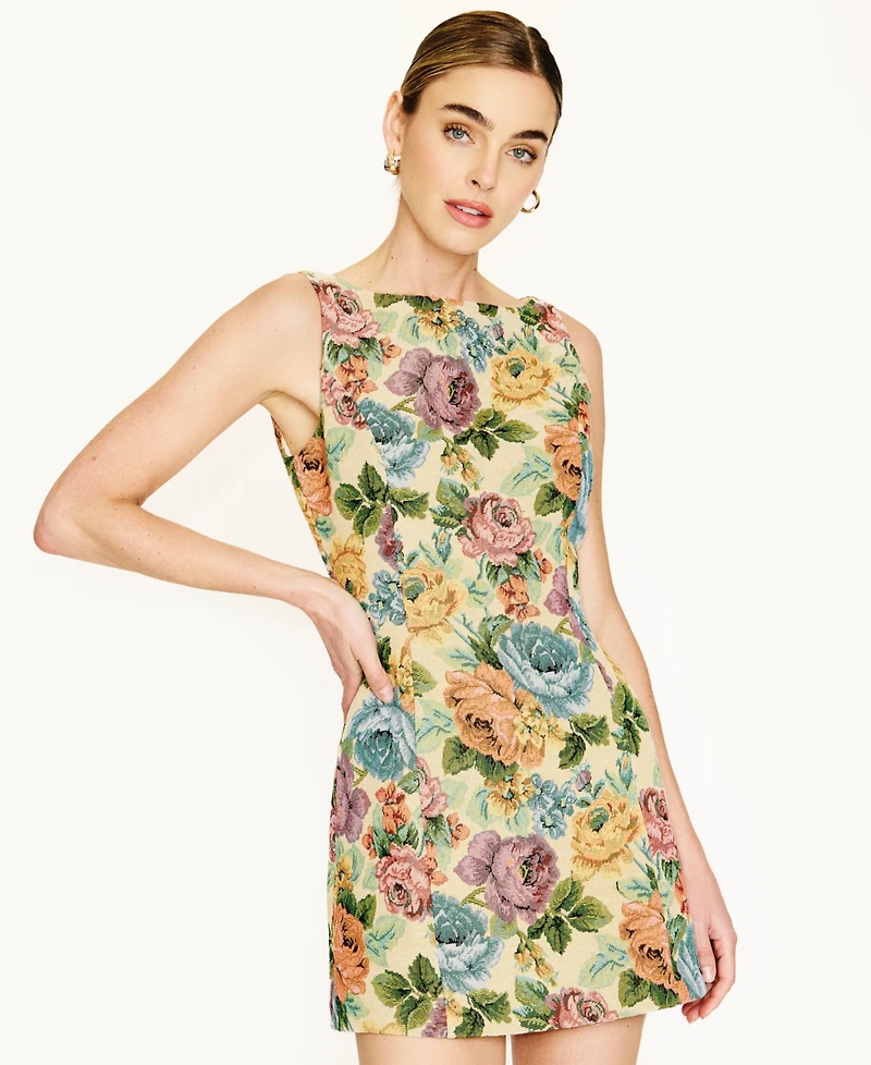 Line & Dot Women's Python Sleeveless Mini Dress