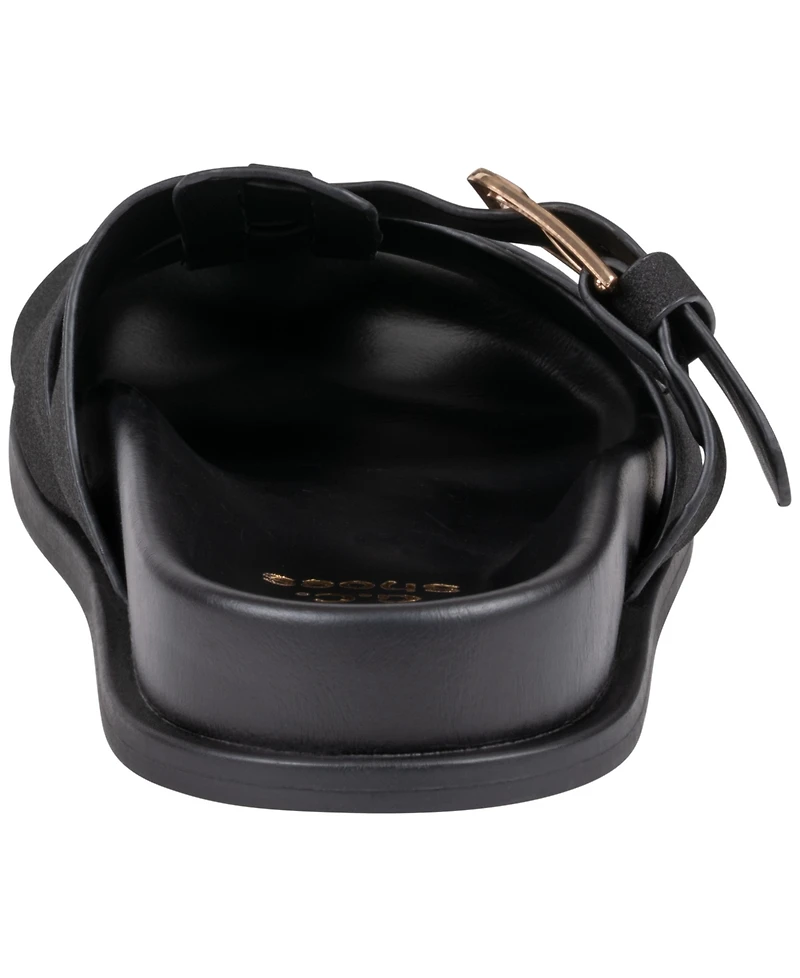 Gc Shoes Women's Lovely Multi-Strap Footbed Slip-On Sandals