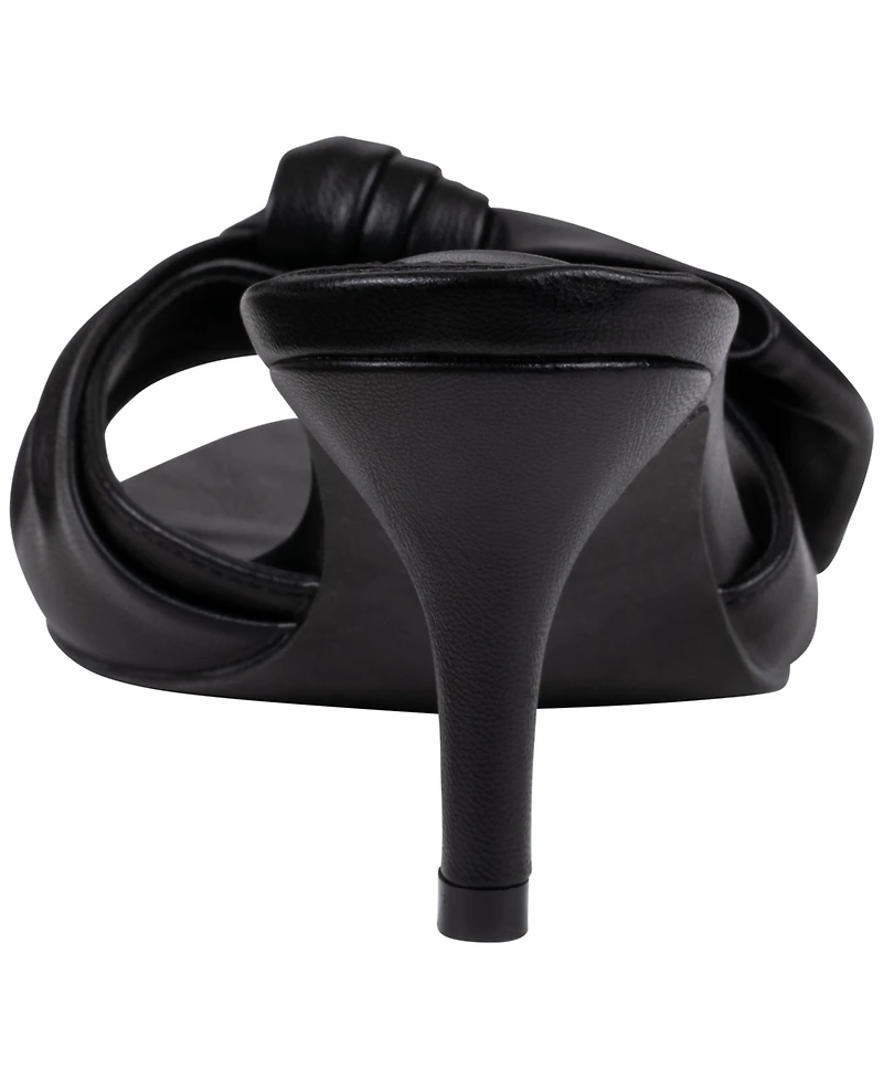 Gc Shoes Women's Carmen Bow-Detail Slip-On Heeled Sandals