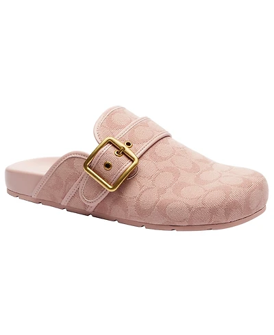 Coach Women's Archival Buckle Applique Detail Clogs